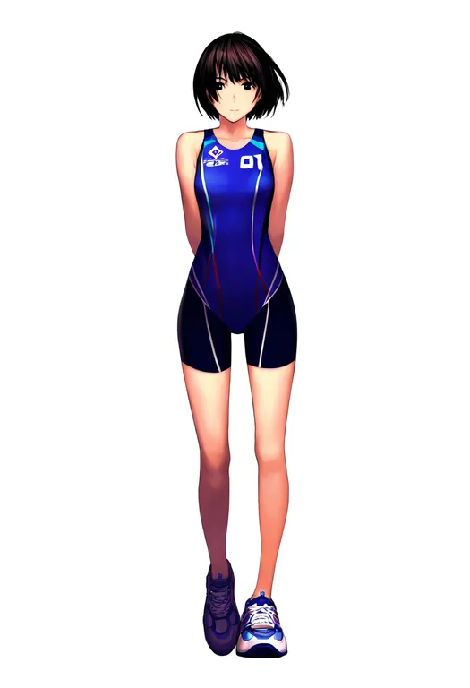 masterpiece, best quality, newest, absurdres, highres, safe, 2012_summer_olympics, solo, full_body, simple_background — by k3scat, made with ComfyUI