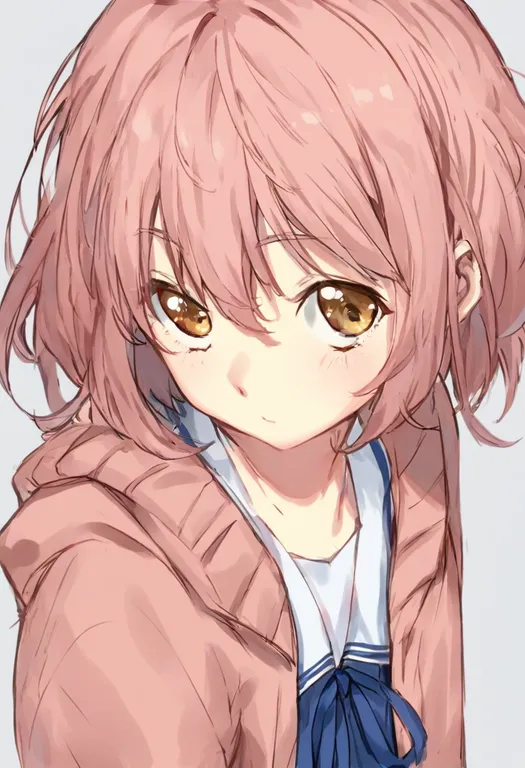 masterpiece, best quality, general, kyoukai no kanata, solo, simple background — by k3scat, made with ComfyUI