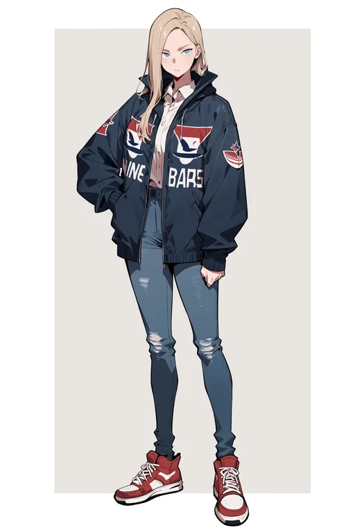 masterpiece, best quality, score_7, safe, winnipeg blue bombers, solo, full body, simple background — by k3scat, made with ComfyUI