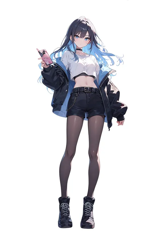 masterpiece, best quality, score_7, safe, ashita e attack!, solo, full body, simple background — by k3scat, made with ComfyUI