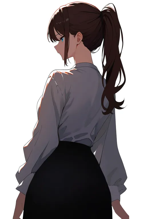 masterpiece, best quality, newest, absurdres, highres, safe, drill_ponytail, 1girl, solo, simple_background — by k3scat, made with ComfyUI