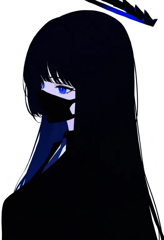 masterpiece, best quality, newest, absurdres, highres, safe, dark_halo, 1girl, solo, simple_background — by k3scat, made with ComfyUI