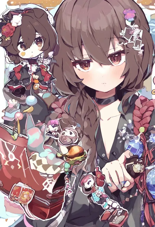 masterpiece, best quality, general, chibi inset, 1girl — by k3scat, made with ComfyUI