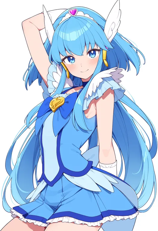 masterpiece, best quality, score_7, safe, cure beauty, solo, upper body, simple background — by k3scat, made with ComfyUI