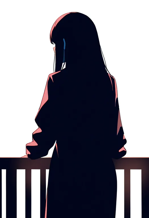 masterpiece, best quality, newest, absurdres, highres, safe, against_railing, 1girl, solo, simple_background — by k3scat, made with ComfyUI