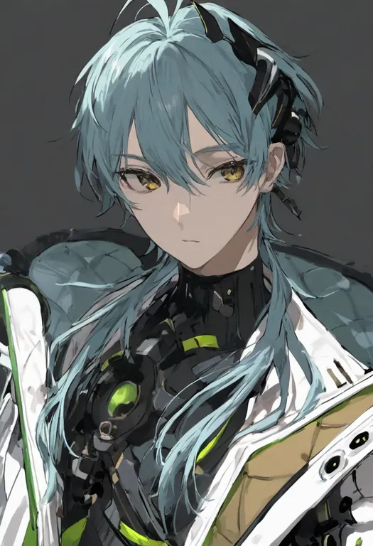 masterpiece, best quality, general, aether gazer, solo, simple background — by k3scat, made with ComfyUI