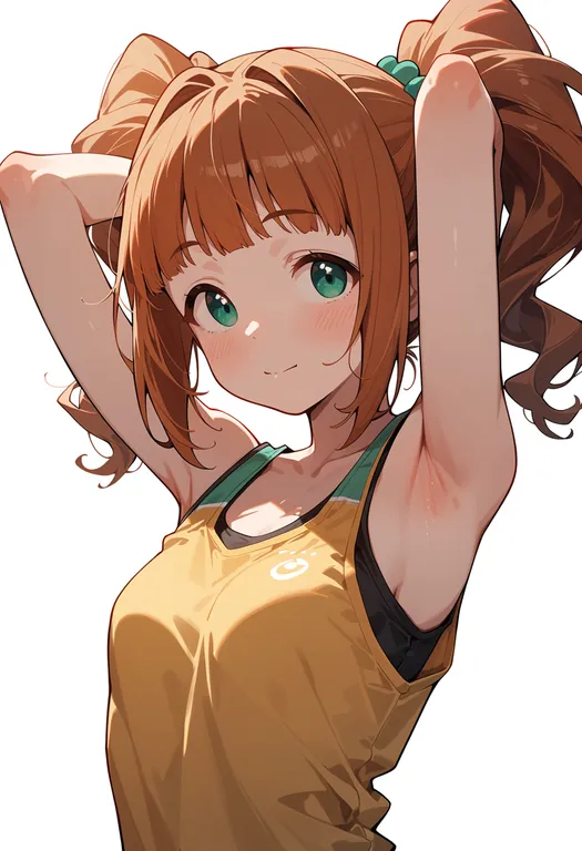 masterpiece, best quality, score_7, safe, takatsuki yayoi, solo, upper body, simple background — by k3scat, made with ComfyUI