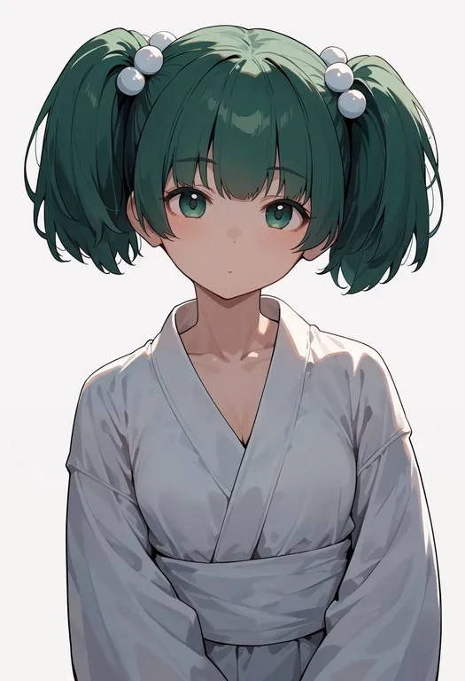 masterpiece, best quality, score_7, safe, kisume, solo, upper body, simple background — by k3scat, made with ComfyUI