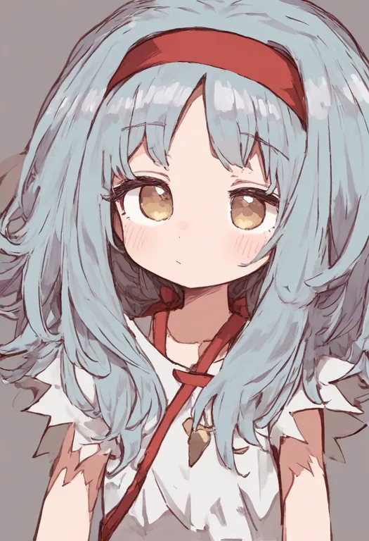 masterpiece, best quality, general, red headband, 1girl, solo, simple background — by k3scat, made with ComfyUI