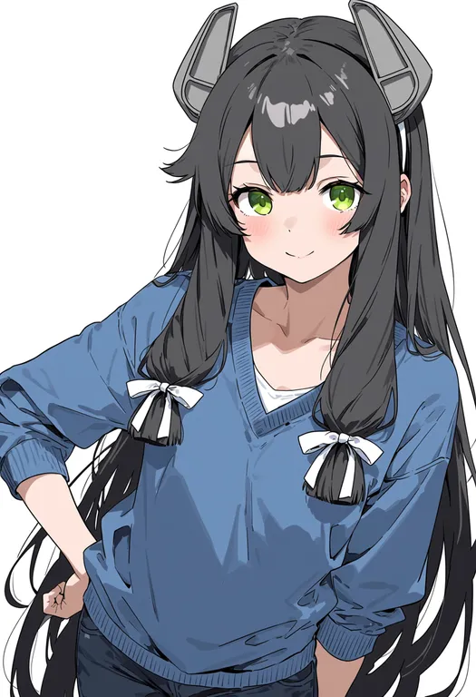 masterpiece, best quality, score_7, safe, i-47 (kancolle), solo, upper body, simple background — by k3scat, made with ComfyUI