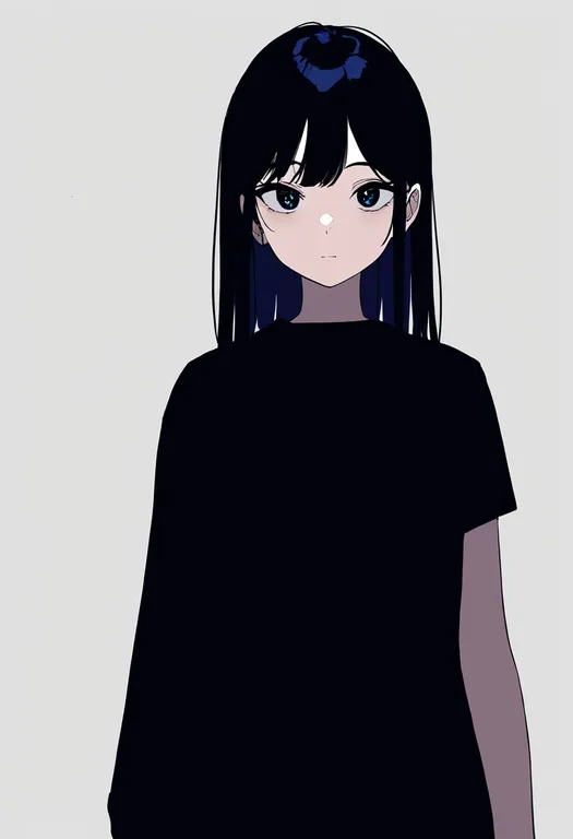 masterpiece, best quality, newest, absurdres, highres, safe, single_sleeve_past_fingers, 1girl, solo, simple_background — by k3scat, made with ComfyUI