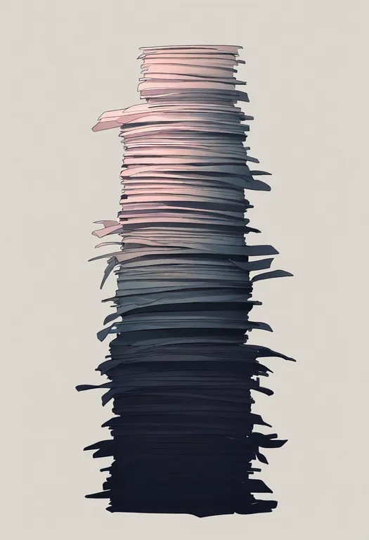 masterpiece, best quality, newest, absurdres, highres, safe, paper_stack, 1girl, solo, simple_background — by k3scat, made with ComfyUI