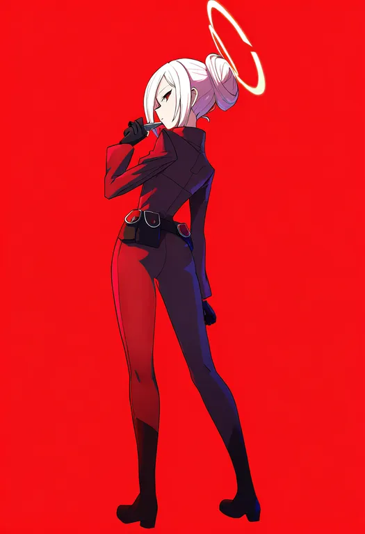 masterpiece, best quality, newest, absurdres, highres, safe, king_crimson, solo, simple_background — by k3scat, made with ComfyUI