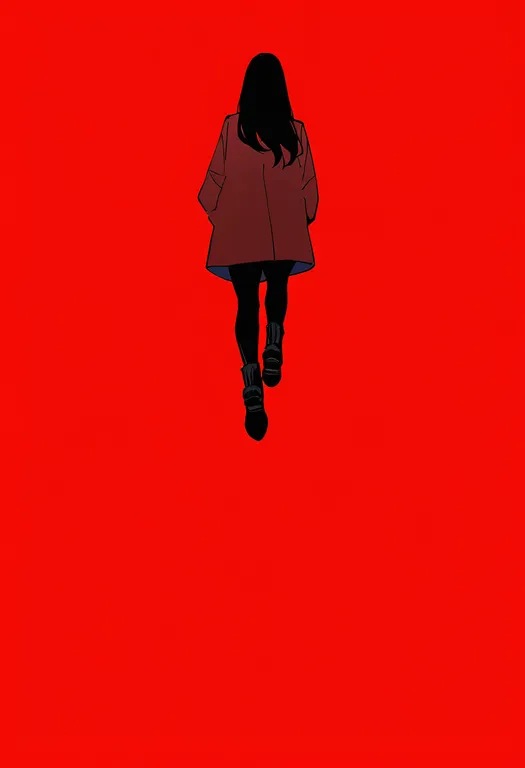 masterpiece, best quality, newest, absurdres, highres, safe, red_coat, 1girl, solo, simple_background — by k3scat, made with ComfyUI