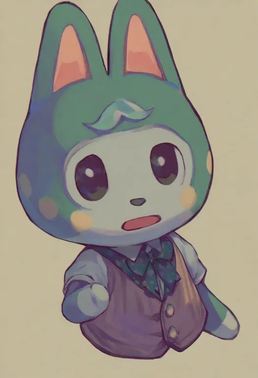 masterpiece, best quality, general, bianca (animal crossing), animal crossing, solo, upper body, simple background — by k3scat, made with ComfyUI