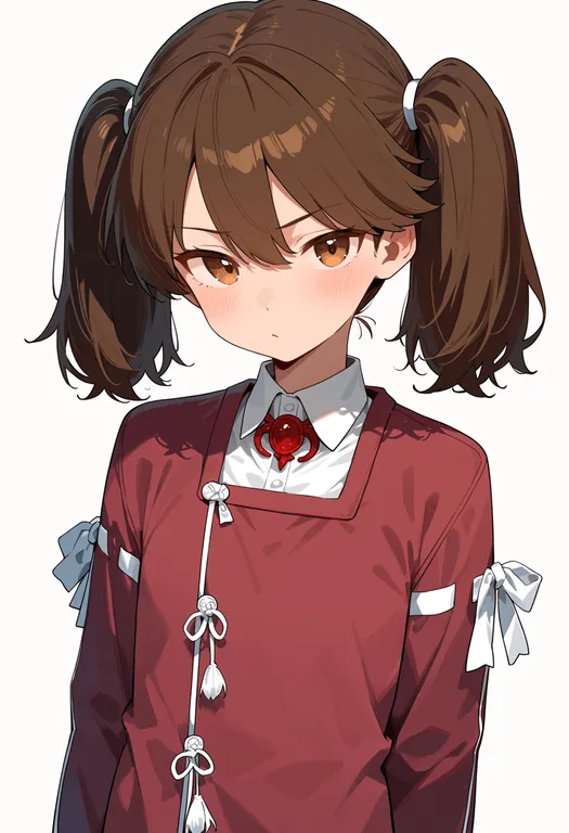 masterpiece, best quality, score_7, safe, ryuujou (kancolle), kantai collection, solo, upper body, simple background — by k3scat, made with ComfyUI