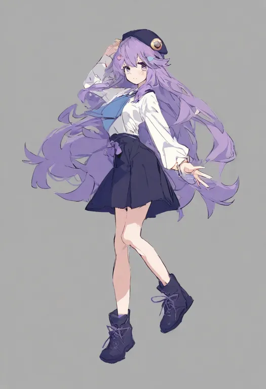 masterpiece, best quality, general, sphere hair ornament, 1girl, solo, simple background — by k3scat, made with ComfyUI