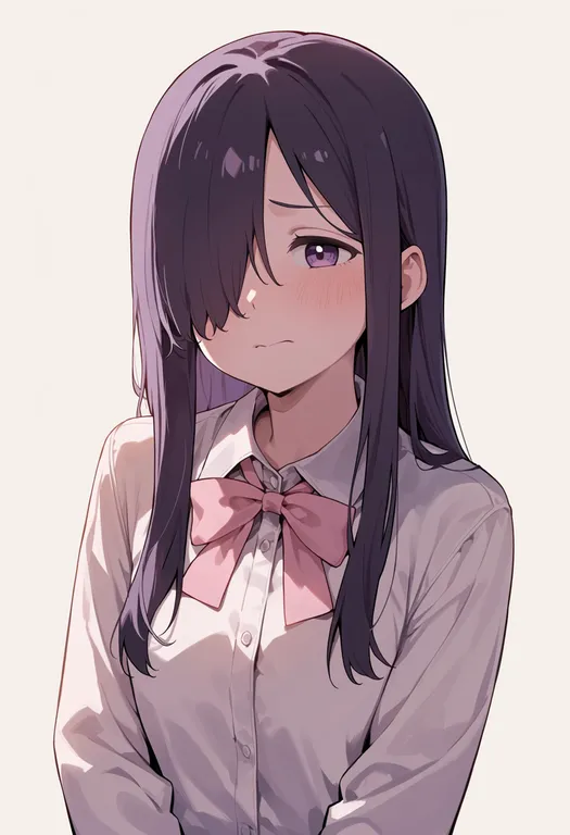 masterpiece, best quality, score_7, safe, ikezawa hanako, solo, upper body, simple background — by k3scat, made with ComfyUI