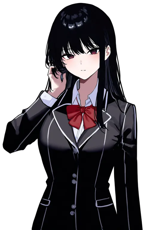 masterpiece, best quality, newest, absurdres, highres, safe, hekiho_academy_school_uniform, 1girl, solo… — by k3scat, made with ComfyUI