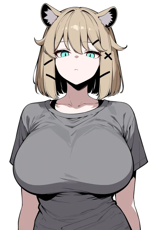 masterpiece, best quality, score_7, safe, utage (arknights), arknights, solo, upper body, simple background — by k3scat, made with ComfyUI