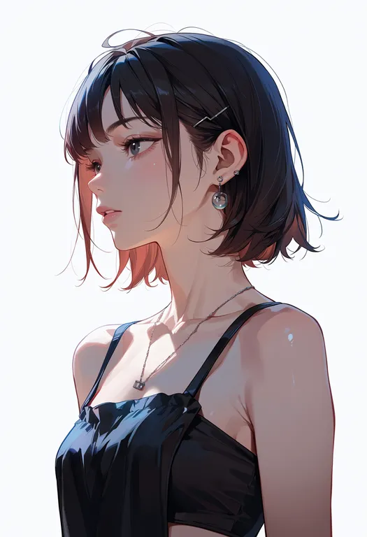 masterpiece, best quality, score_7, safe, nikki (nikki), solo, upper body, simple background — by k3scat, made with ComfyUI