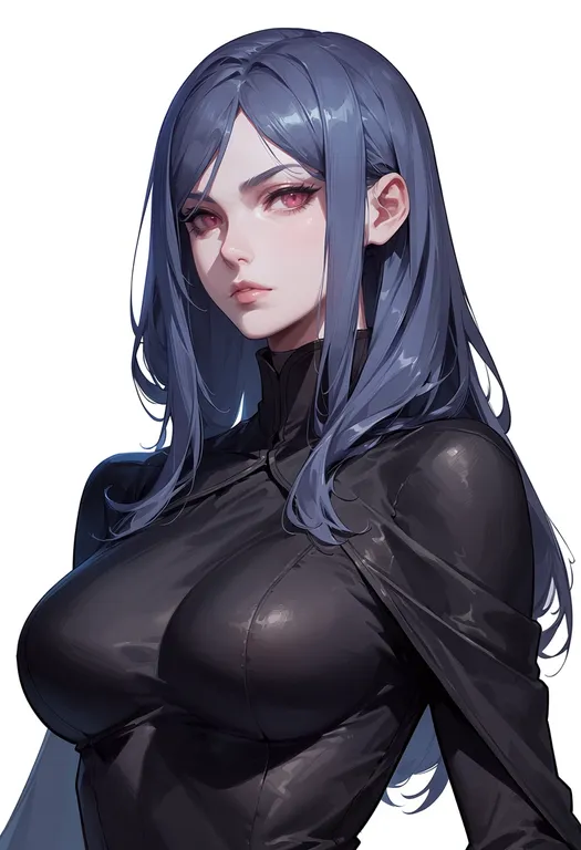 masterpiece, best quality, score_7, safe, zero (drag-on dragoon), drag-on dragoon, solo, upper body, simple background — by k3scat, made with ComfyUI