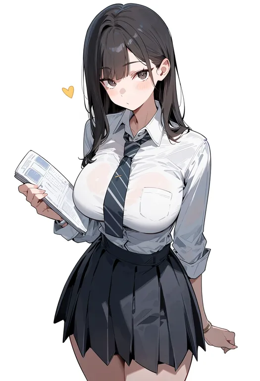 masterpiece, best quality, score_7, safe, chalk, 1girl, solo, simple background — by k3scat, made with ComfyUI