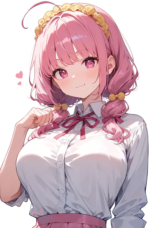 masterpiece, best quality, score_7, safe, momomiya ichigo, solo, upper body, simple background — by k3scat, made with ComfyUI