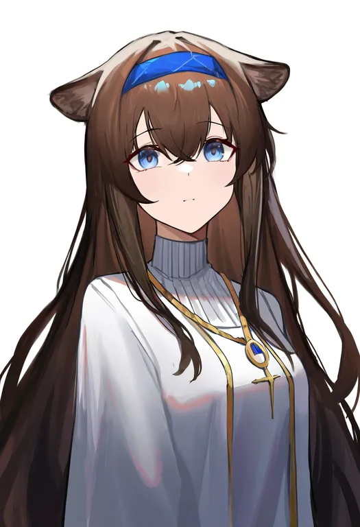 masterpiece, best quality, newest, absurdres, highres, safe, priestess_(arknights), arknights, solo, upper_body… — by k3scat, made with ComfyUI