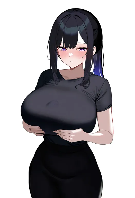 masterpiece, best quality, newest, absurdres, highres, safe, undersized_animal, 1girl, solo, simple_background — by k3scat, made with ComfyUI
