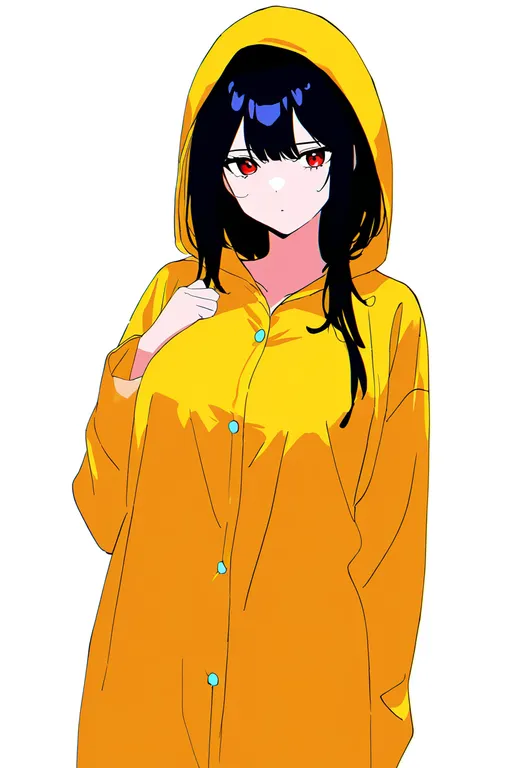 masterpiece, best quality, newest, absurdres, highres, safe, yellow_pajamas, 1girl, solo, simple_background — by k3scat, made with ComfyUI