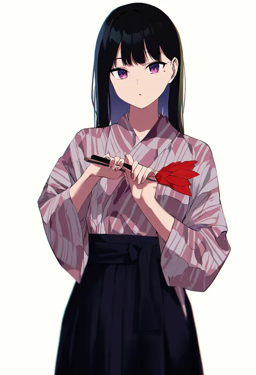 masterpiece, best quality, newest, absurdres, highres, safe, hanetsuki, 1girl, solo, simple_background — by k3scat, made with ComfyUI
