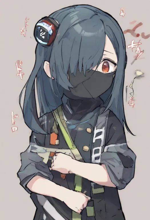 masterpiece, best quality, general, heartbeat, 1girl, solo, simple background — by k3scat, made with ComfyUI