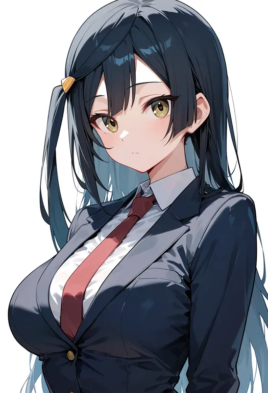 masterpiece, best quality, score_7, safe, yuki setsuna, solo, upper body, simple background — by k3scat, made with ComfyUI