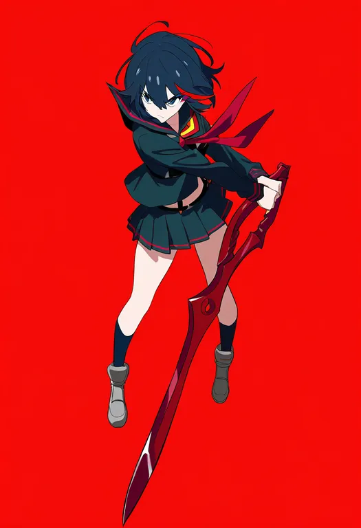 masterpiece, best quality, newest, absurdres, highres, safe, scissor_blade_(kill_la_kill), 1girl, solo… — by k3scat, made with ComfyUI