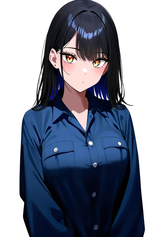 masterpiece, best quality, newest, absurdres, highres, safe, breast_pocket, 1girl, solo, simple_background — by k3scat, made with ComfyUI