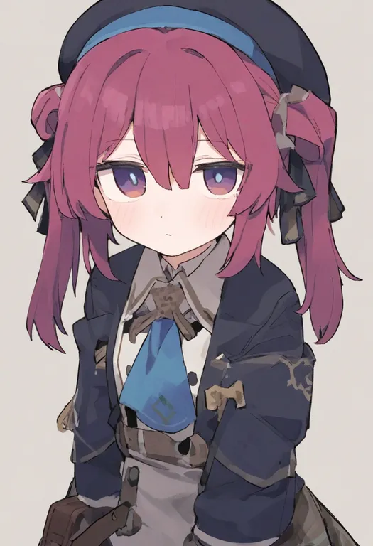 masterpiece, best quality, general, beret, 1girl, solo, upper body, simple background — by k3scat, made with ComfyUI