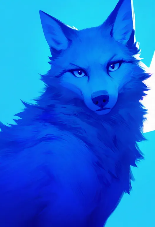 masterpiece, best quality, newest, absurdres, highres, safe, blue_fur, 1girl, solo, simple_background — by k3scat, made with ComfyUI