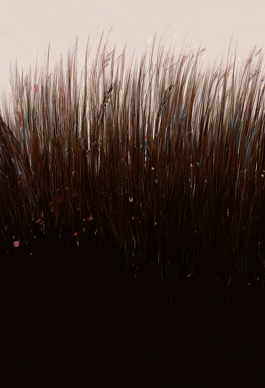 masterpiece, best quality, newest, absurdres, highres, safe, tall_grass, 1girl, solo, simple_background — by k3scat, made with ComfyUI