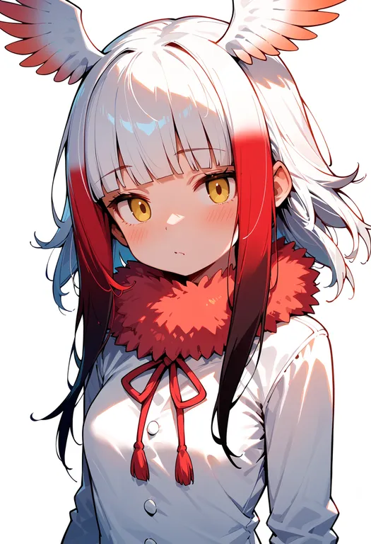masterpiece, best quality, score_7, safe, japanese crested ibis (kemono friends), kemono friends, solo, upper body… — by k3scat, made with ComfyUI