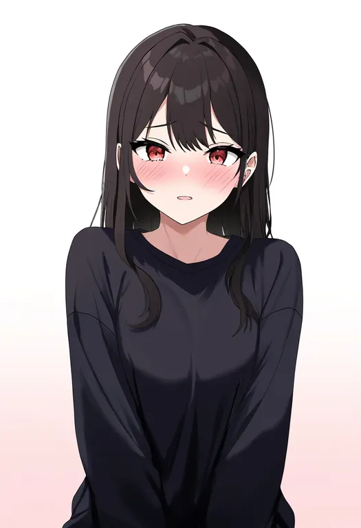 masterpiece, best quality, newest, absurdres, highres, safe, confession, 1girl, solo, simple_background — by k3scat, made with ComfyUI