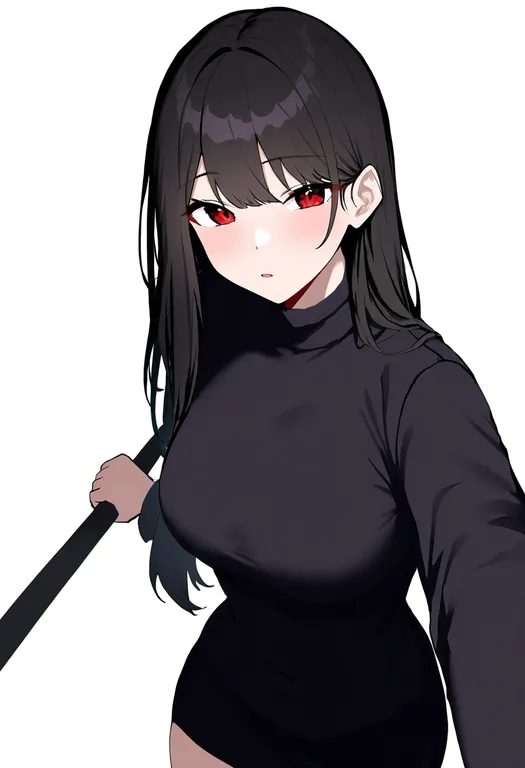 masterpiece, best quality, newest, absurdres, highres, safe, selfie_stick, 1girl, solo, simple_background — by k3scat, made with ComfyUI