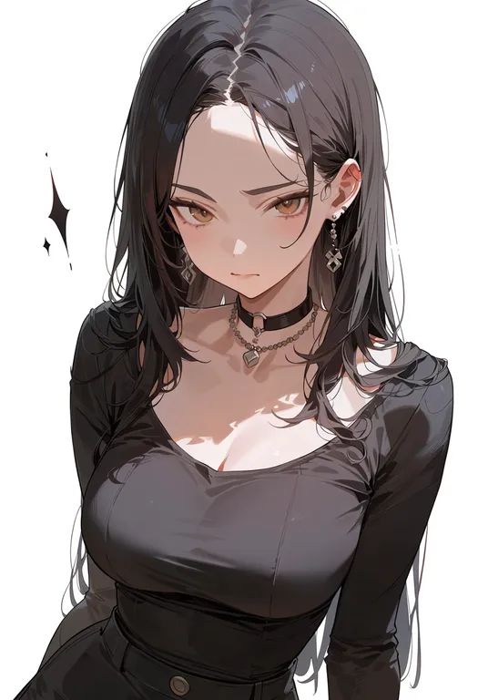 masterpiece, best quality, score_7, safe, soba, 1girl, solo, upper body, simple background — by k3scat, made with ComfyUI
