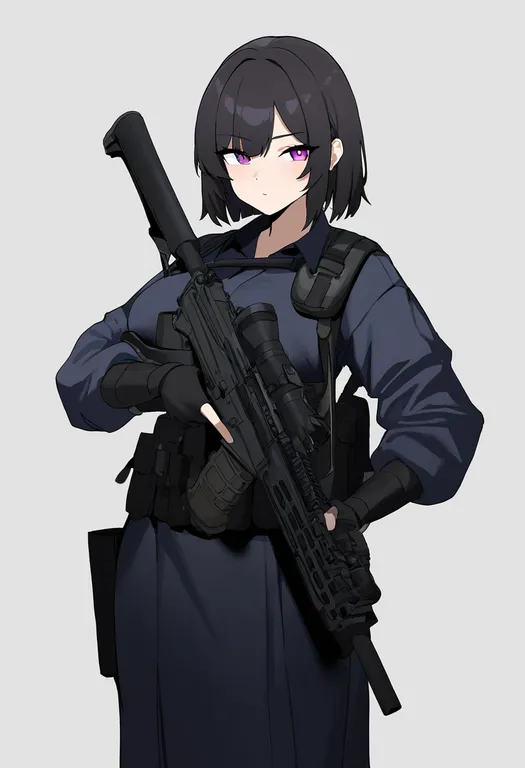 masterpiece, best quality, newest, absurdres, highres, safe, lancer_rpg, solo, simple_background — by k3scat, made with ComfyUI
