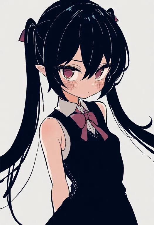 masterpiece, best quality, newest, absurdres, highres, safe, kono_lolicon_domome, 1girl, solo, simple_background — by k3scat, made with ComfyUI