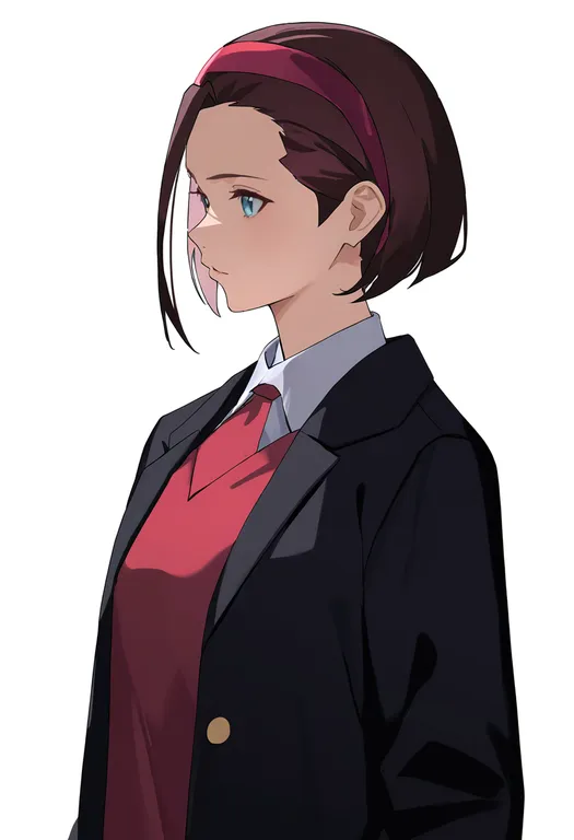 masterpiece, best quality, newest, absurdres, highres, safe, shiritsu_justice_gakuen, solo, simple_background — by k3scat, made with ComfyUI