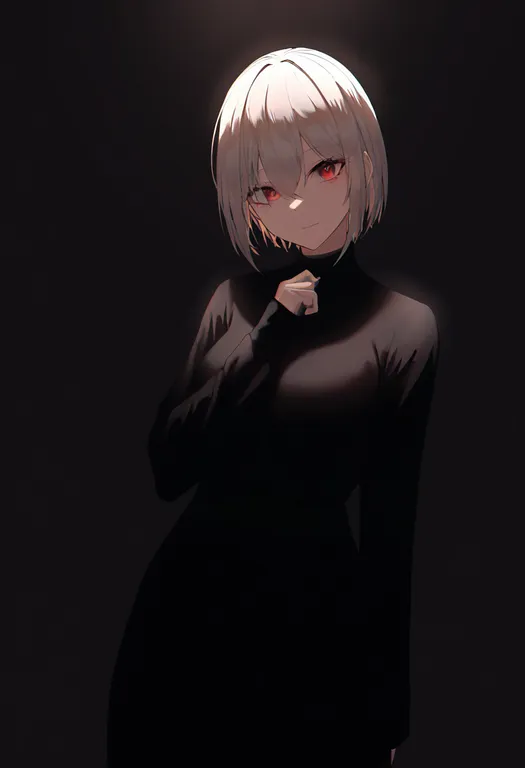 masterpiece, best quality, newest, absurdres, highres, safe, side_part, 1girl, solo, simple_background — by k3scat, made with ComfyUI