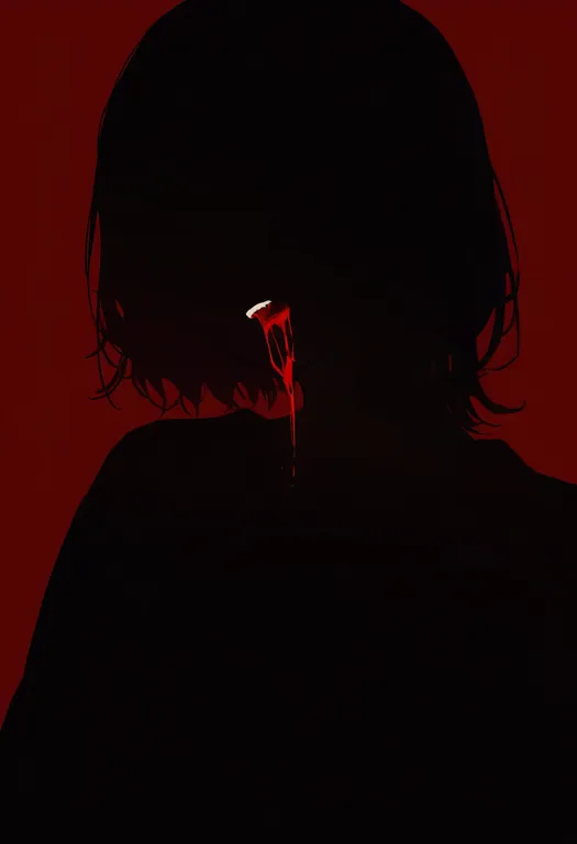 masterpiece, best quality, newest, absurdres, highres, safe, blood_from_mouth, 1girl, solo, simple_background — by k3scat, made with ComfyUI