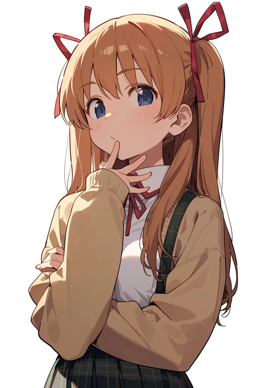masterpiece, best quality, score_7, safe, sawatari makoto, solo, upper body, simple background — by k3scat, made with ComfyUI