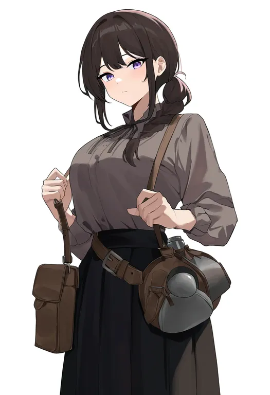 masterpiece, best quality, newest, absurdres, highres, safe, canteen, 1girl, solo, simple_background — by k3scat, made with ComfyUI